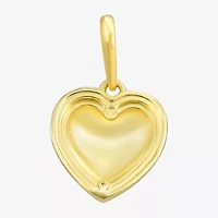 Womens 10K Gold Heart Pendant
