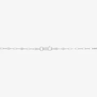 Made in Italy Womens Sterling Silver Inch Chain Necklace