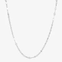 Made in Italy Womens Sterling Silver Inch Chain Necklace