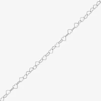 Made in Italy Womens Sterling Silver Inch Link Chain Necklace
