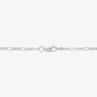 Made in Italy Mens Sterling Silver 18 Inch Figaro Chain Necklace