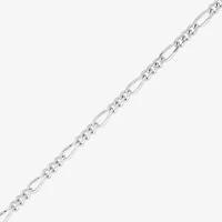 Made in Italy Mens Sterling Silver 18 Inch Figaro Chain Necklace