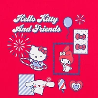 Little & Big Kid Girls Round Neck Short Sleeve Regular Fit Hello Kitty Graphic T-Shirt