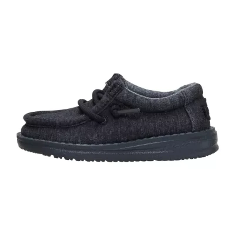 HEYDUDE Wally Stretch Jersey Toddler Boys Round Closed Toe Slip-On Shoe