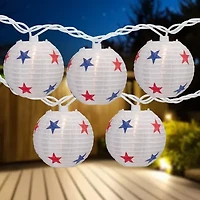 Northlight 8.5ft Stars Paper Lantern Patio Set String Lights