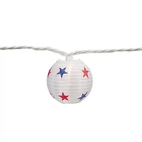 Northlight 8.5ft Stars Paper Lantern Patio Set String Lights
