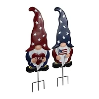Northlight 27.5" Usa Gnome Outdoor Garden 4th of July Yard Art