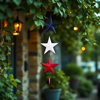 Northlight 26" Metal Stars And Bell Hanging Wind Chime