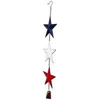 Northlight 26" Metal Stars And Bell Hanging Wind Chime