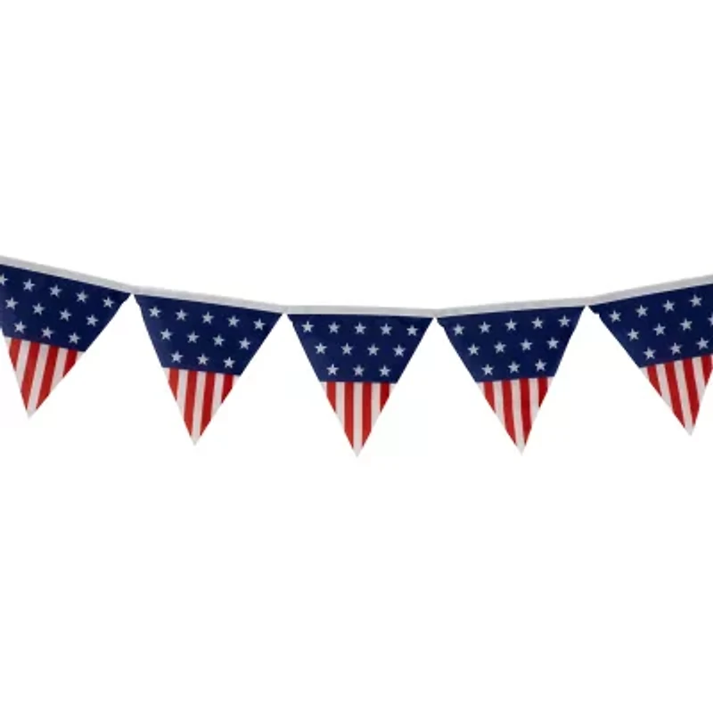 Northlight 9.75ft Pennant Usa Flag Hanging Banner