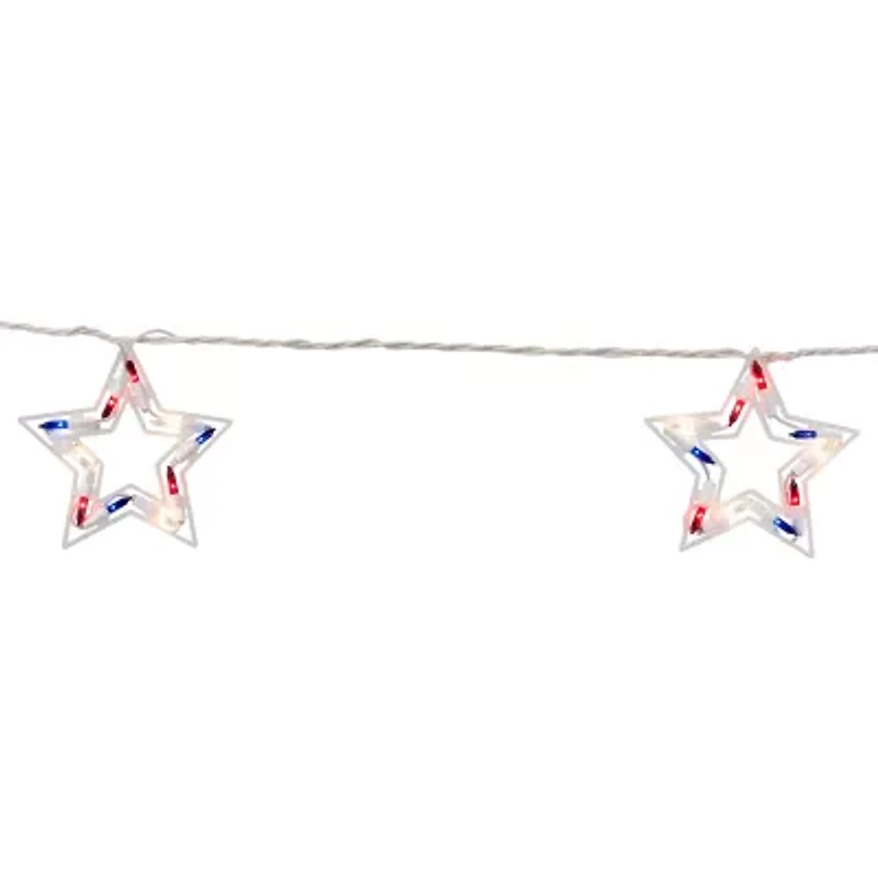 Northlight 5.25ft Stars Patio String Lights