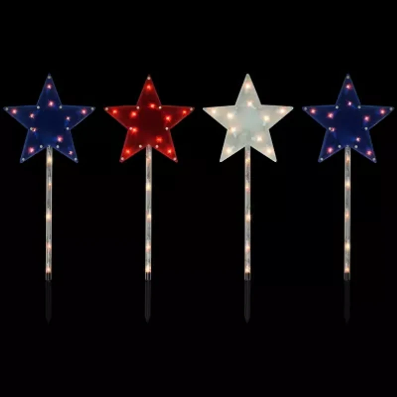 Northlight 28" Lighted Stars Outdoor 4th of July Yard Art