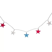 Northlight 9.5ft Americana Stars - Clear Wire String Lights