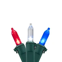 Northlight 15.5ft Led Mini - Red White And Blue String Lights