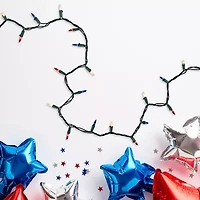 Northlight 20ft Mini - Red White And Blue String Lights