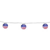 Northlight 8.5ft American Paper Lantern Patio String Lights