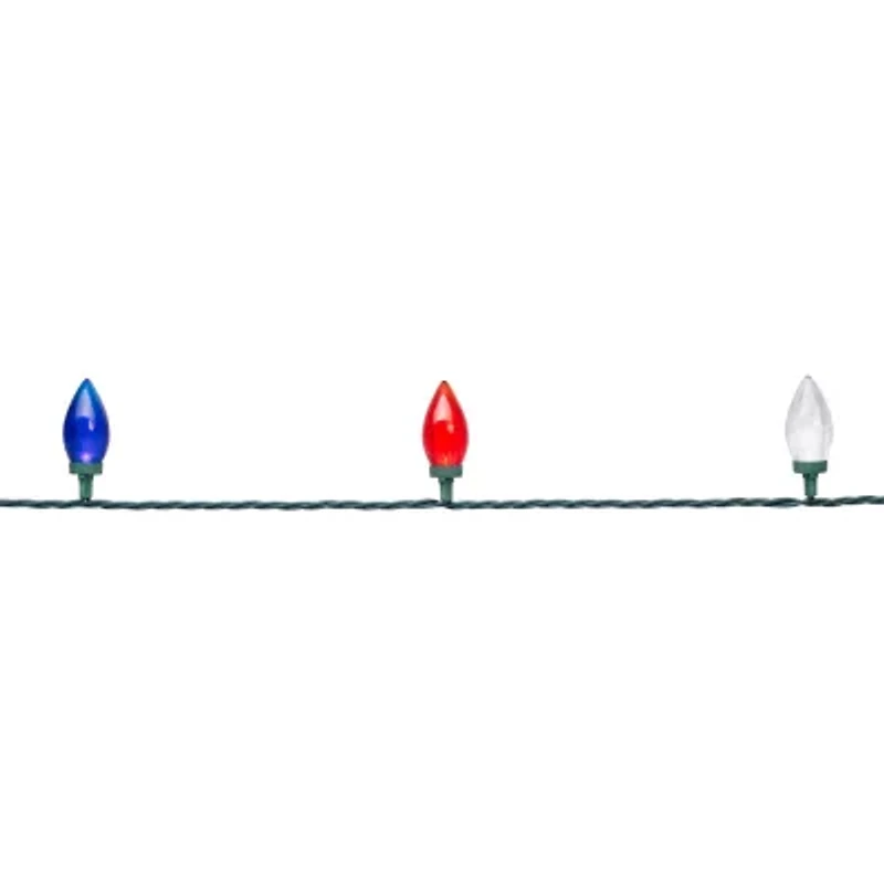 Northlight 16ft Led C9 - Red White And Blue String Lights