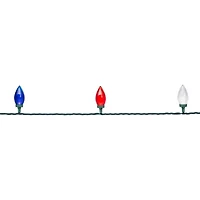 Northlight 16ft Led C9 - Red White And Blue String Lights