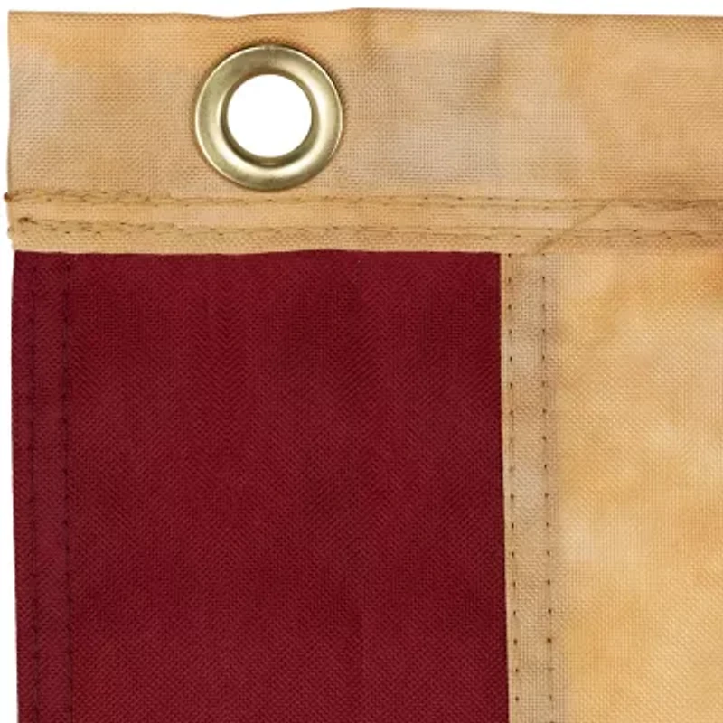 Northlight 60" Tea-Stained Embroidered Outdoor House Flags
