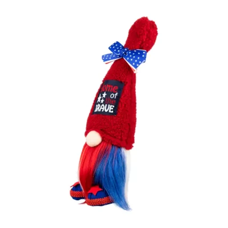 Northlight 13" Home Of The Brave - Red And Blue Gnome
