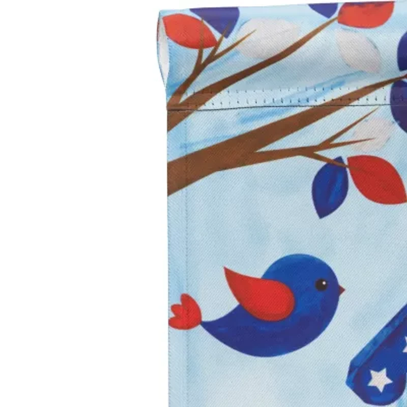 Northlight 18" Birds And Birdhouse "Welcome" Outdoor Garden Flag