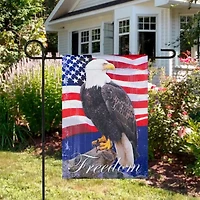 Northlight 12.5" Freedom Bald Eagle Outdoor Garden Flag