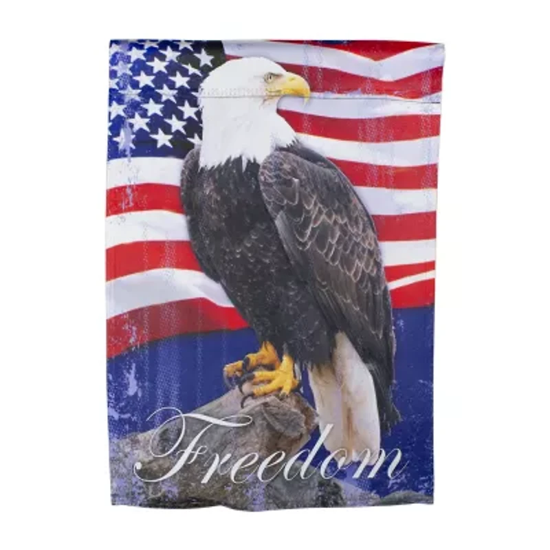 Northlight 12.5" Freedom Bald Eagle Outdoor Garden Flag