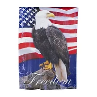 Northlight 12.5" Freedom Bald Eagle Outdoor Garden Flag