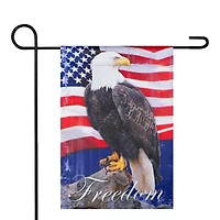Northlight 12.5" Freedom Bald Eagle Outdoor Garden Flag