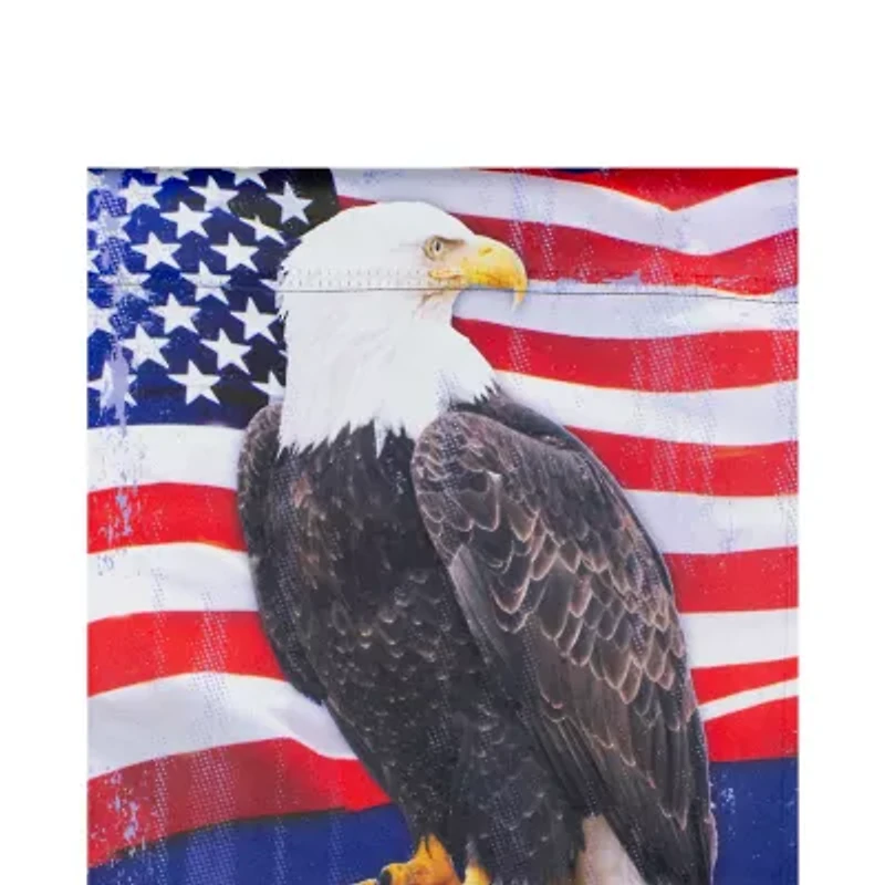 Northlight 12.5" Freedom Bald Eagle Outdoor Garden Flag