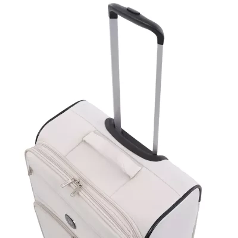 Martha Stewart Inch Softside Expandable Checked Spinner Luggage