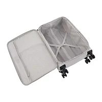 Martha Stewart Inch Softside Expandable Checked Spinner Luggage