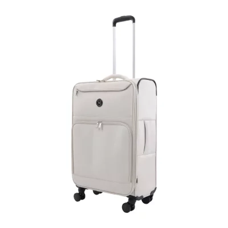 Martha Stewart Inch Softside Expandable Checked Spinner Luggage