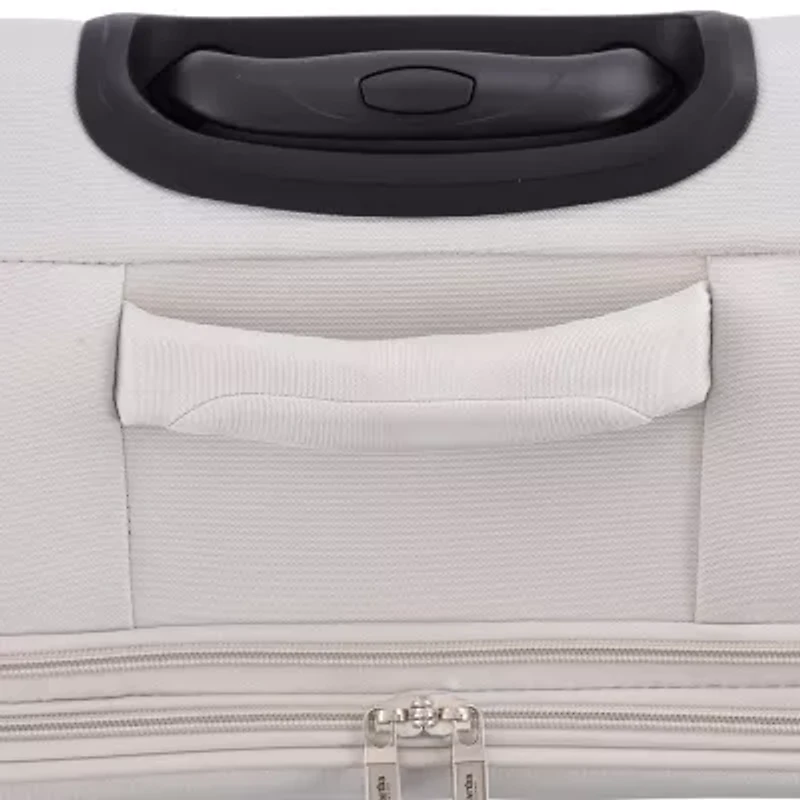 Martha Stewart Inch Softside Expandable Checked Spinner Luggage
