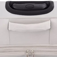 Martha Stewart Inch Softside Expandable Checked Spinner Luggage