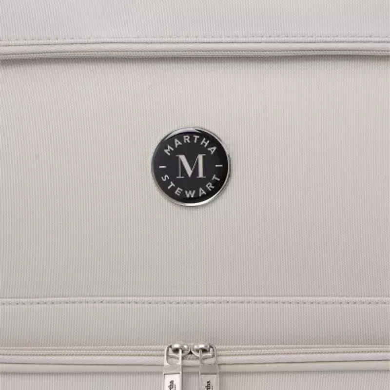 Martha Stewart Inch Softside Expandable Checked Spinner Luggage
