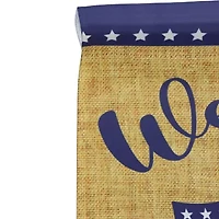Northlight 18" Floral Mason Jars "Welcome" Outdoor Garden Flag