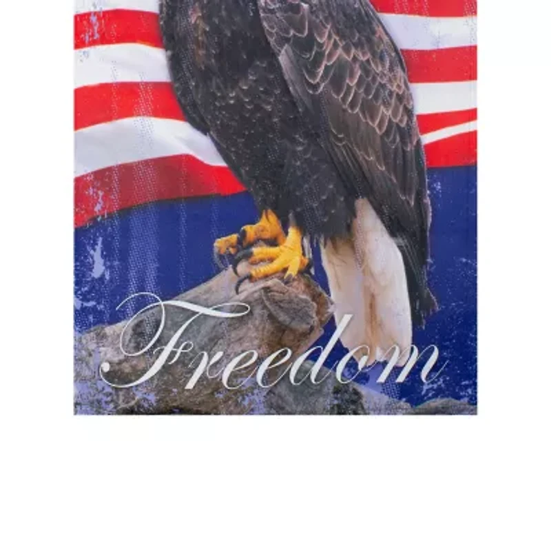 Northlight 12.5" Freedom Bald Eagle Outdoor Garden Flag