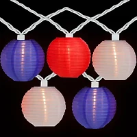 Northlight 7.5ft Paper Lantern Patio String Lights