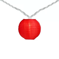 Northlight 7.5ft Paper Lantern Patio String Lights