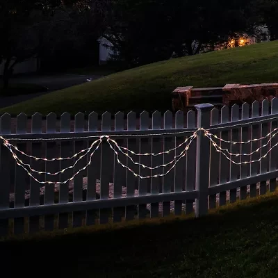 Northlight 6ft Mini Swag - Red White And Blue String Lights