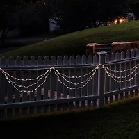 Northlight 6ft Mini Swag - Red White And Blue String Lights