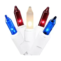 Northlight 6ft Mini Swag - Red White And Blue String Lights