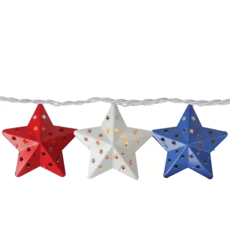 Northlight 7.25ft Red And Blue Star String Lights