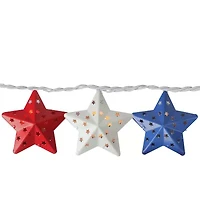 Northlight 7.25ft Red And Blue Star String Lights