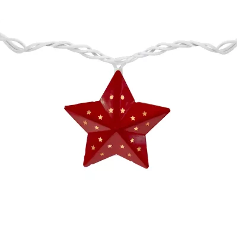 Northlight 7.25ft Red And Blue Star String Lights