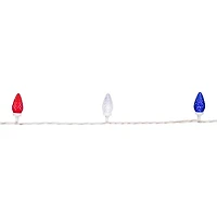 Northlight 66ft Led C9 Faceted - Red White And Blue String Lights