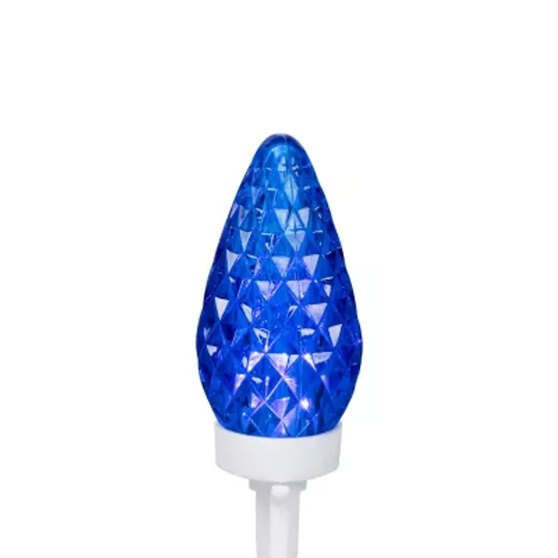 Northlight 66ft Led C9 Faceted - Red White And Blue String Lights