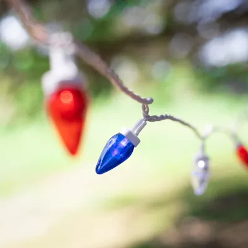 Northlight 16ft C7 Led - Blue White And Red String Lights