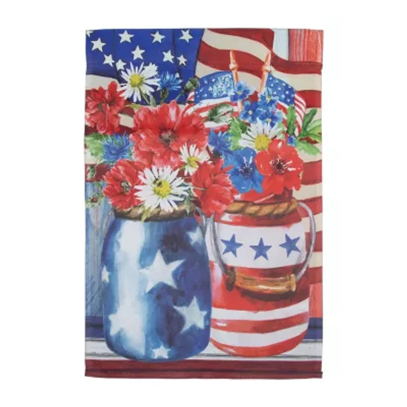 Northlight 28" Stars And Stripes Flower Bouquets Outdoor Flags